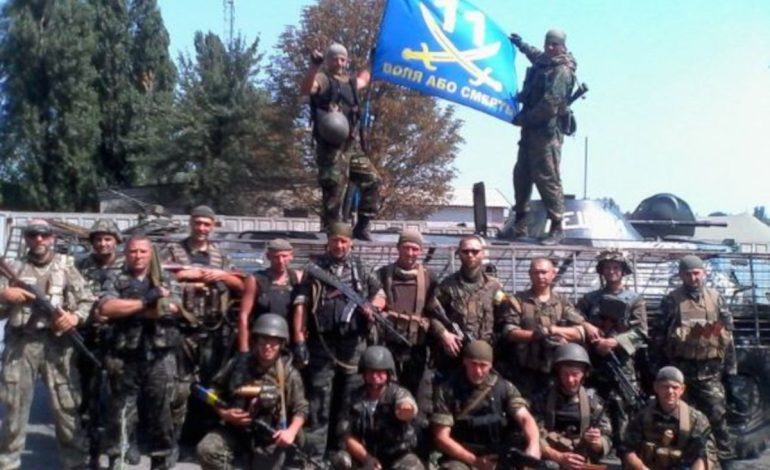 Bataillon Kievskaya Rous, bandéristes et anciens casques bleus