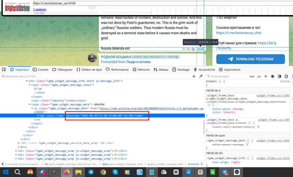 Telegram Botsman 2 avril 2022