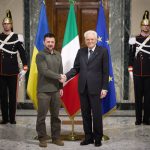 Président - President Mattarella and Zelensky