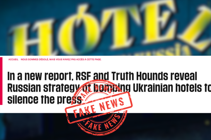 Fake di RSF - la Russia colpisce i giornalisti occidentali
