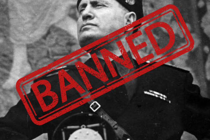 Mussolini bandito in Russia Mussolini ban Russia