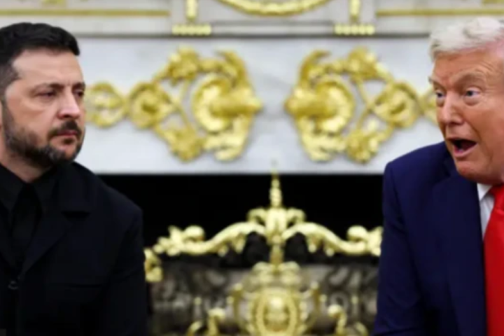 Trump Zelensky pace Putin