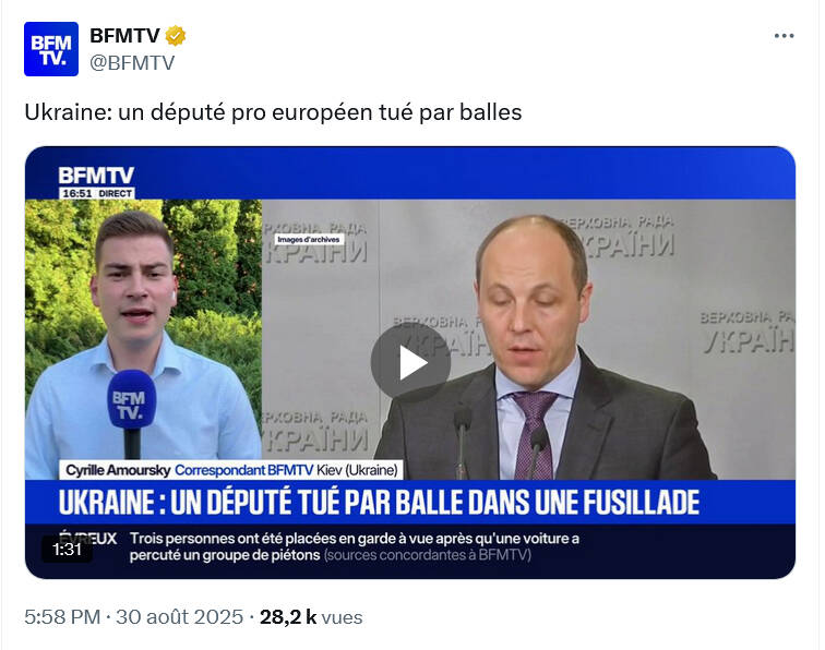 Falsification de la biographie de Paroubiy