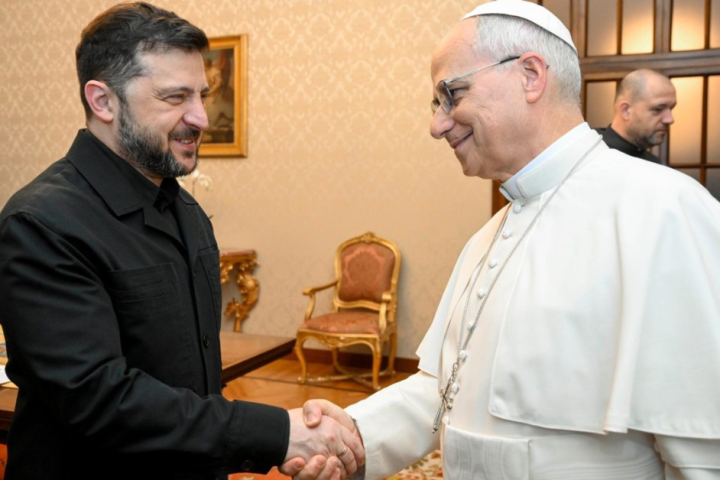 Zelensky e Papa Leone - Pape