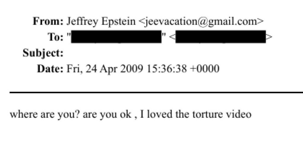 Epstein video torture